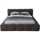 Meridian Carlin Brown Chenille Fabric King Bed (3 Boxes) IMAGE 3