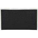 Meridian Carlin Cream Chenille Fabric Twin Bed (3 Boxes) IMAGE 5