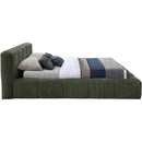 Meridian Carlin Olive Chenille Fabric King Bed (3 Boxes) IMAGE 4