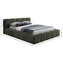 Meridian Carlin Olive Chenille Fabric King Bed (3 Boxes) IMAGE 7