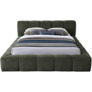 Meridian Carlin Olive Chenille Fabric Queen Bed (3 Boxes) IMAGE 3