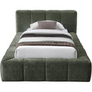 Meridian Carlin Olive Chenille Fabric Twin Bed (3 Boxes) IMAGE 3