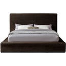 Meridian Dexter Brown Corduroy Fabric Full Bed IMAGE 3