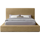 Meridian Dexter Camel Corduroy Fabric Full Bed IMAGE 3