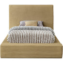 Meridian Dexter Camel Corduroy Fabric Twin Bed IMAGE 3