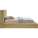 Meridian Dexter Camel Corduroy Fabric Twin Bed IMAGE 4