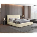 Meridian Dexter Cream Corduroy Fabric Full Bed IMAGE 2