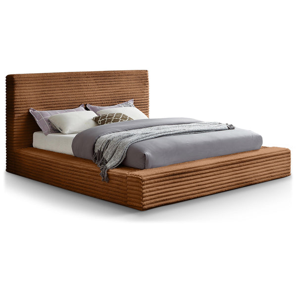 Meridian Dexter Saddle Corduroy Fabric King Bed IMAGE 1