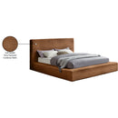 Meridian Dexter Saddle Corduroy Fabric Queen Bed IMAGE 8