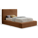 Meridian Dexter Saddle Corduroy Fabric Twin Bed IMAGE 7