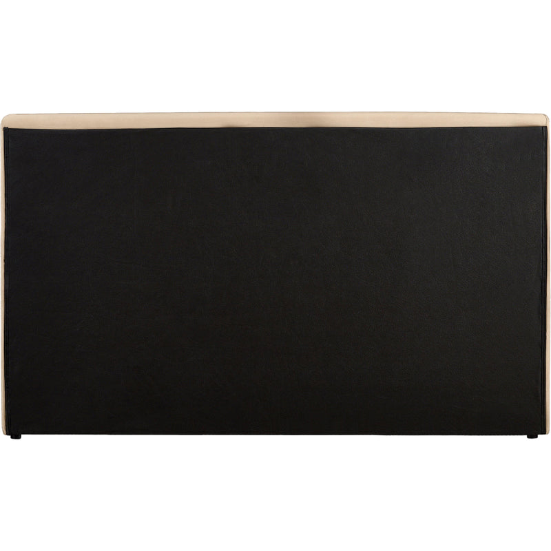Meridian Dorian Beige Velvet Queen Bed IMAGE 5