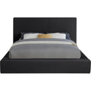 Meridian Dorian Black Velvet Full Bed IMAGE 3