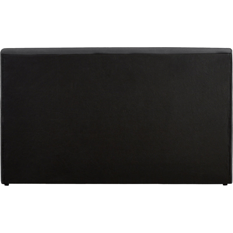 Meridian Dorian Black Velvet Queen Bed IMAGE 5