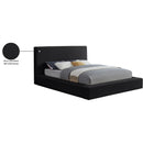Meridian Dorian Black Velvet Queen Bed IMAGE 8