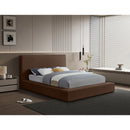 Meridian Dorian Brown Velvet Full Bed IMAGE 2