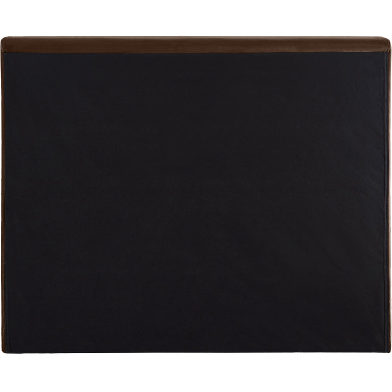 Meridian Dorian Brown Velvet Twin Bed IMAGE 5