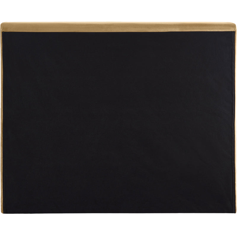 Meridian Dorian Camel Velvet Twin Bed IMAGE 5