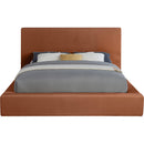 Meridian Dorian Cognac Velvet Full Bed IMAGE 3
