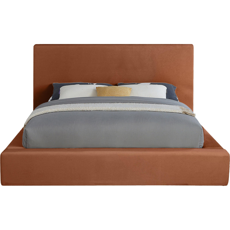 Meridian Dorian Cognac Velvet Full Bed IMAGE 3