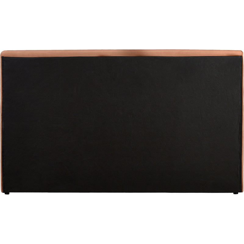 Meridian Dorian Cognac Velvet King Bed IMAGE 5