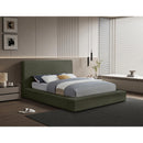 Meridian Dorian Green Velvet Full Bed IMAGE 2