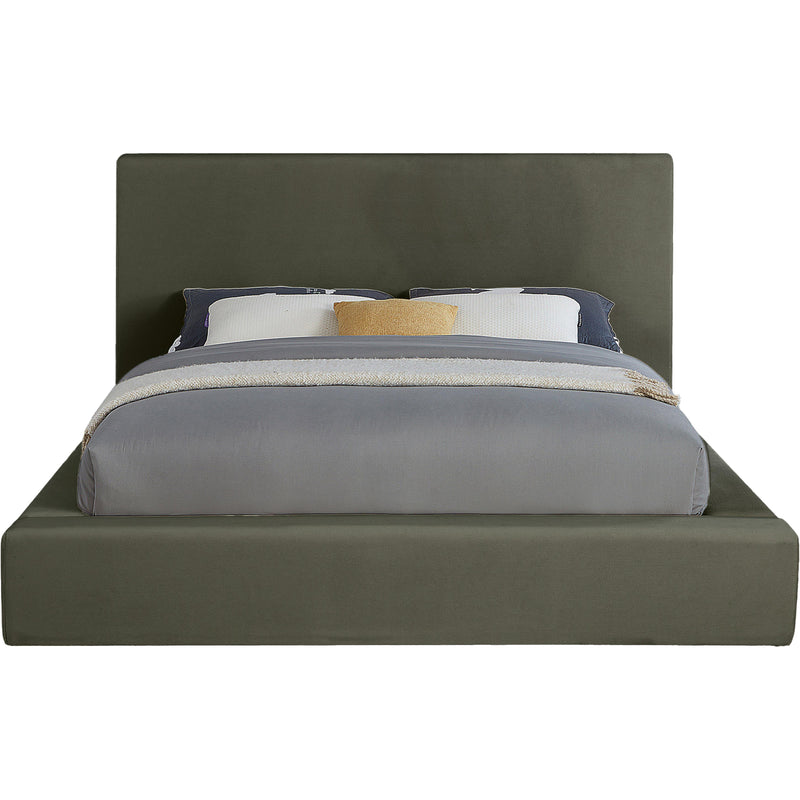 Meridian Dorian Green Velvet King Bed IMAGE 3