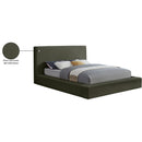 Meridian Dorian Green Velvet Queen Bed IMAGE 8