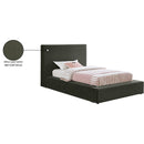 Meridian Dorian Green Velvet Twin Bed IMAGE 8