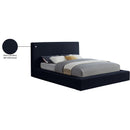 Meridian Dorian Navy Velvet Full Bed IMAGE 8