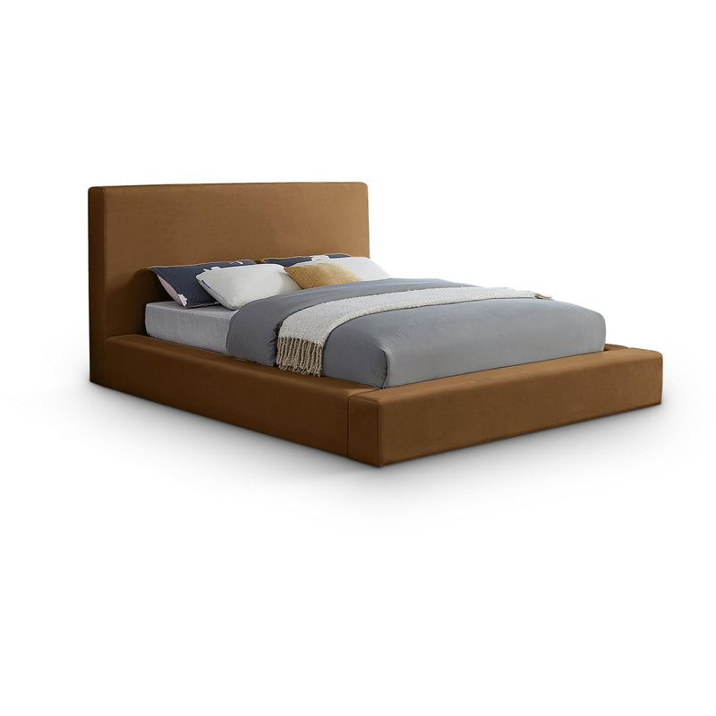 Meridian Dorian Saddle Velvet King Bed IMAGE 1