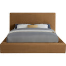 Meridian Dorian Saddle Velvet King Bed IMAGE 3