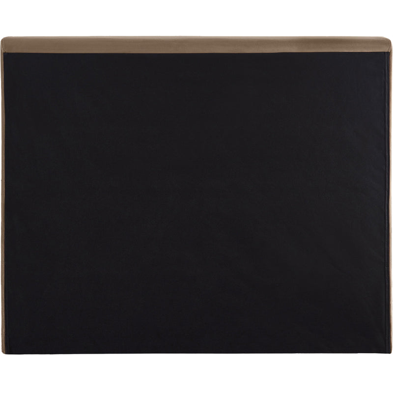 Meridian Dorian Taupe Velvet Twin Bed IMAGE 5