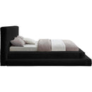 Meridian Drew Black Corduroy Fabric Queen Bed (3 Boxes) IMAGE 4