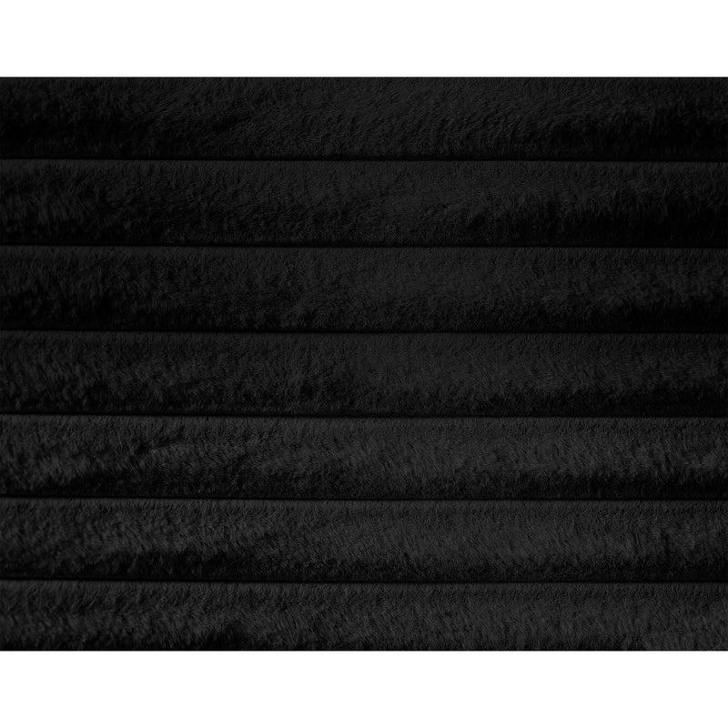 Meridian Drew Black Corduroy Fabric Queen Bed (3 Boxes) IMAGE 6