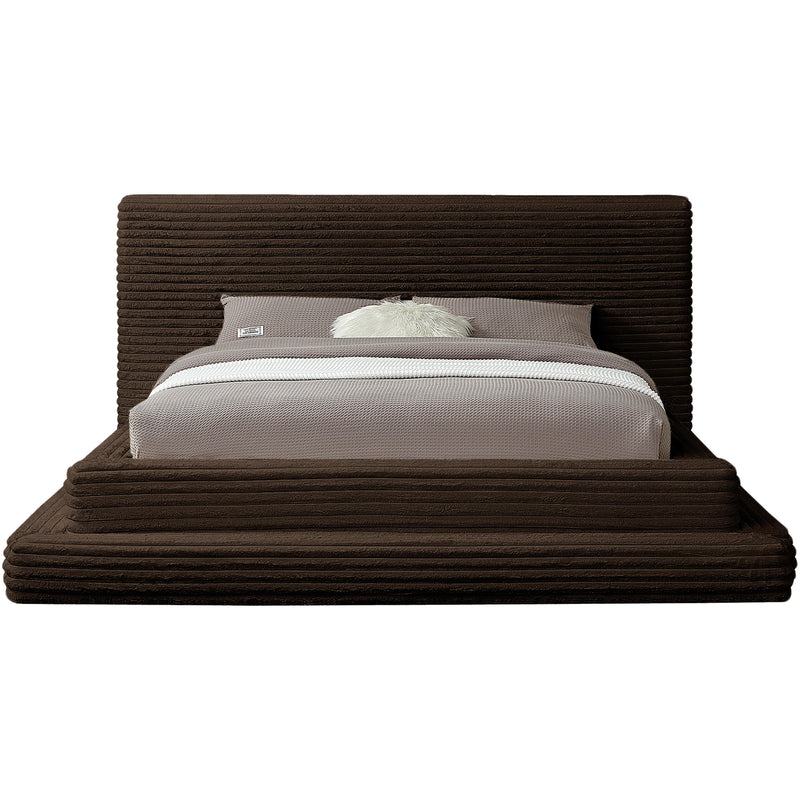 Meridian Drew Brown Corduroy Fabric Full Bed (3 Boxes) IMAGE 3