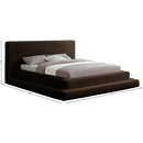 Meridian Drew Brown Corduroy Fabric Queen Bed (3 Boxes) IMAGE 7