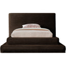 Meridian Drew Brown Corduroy Fabric Twin Bed (3 Boxes) IMAGE 3