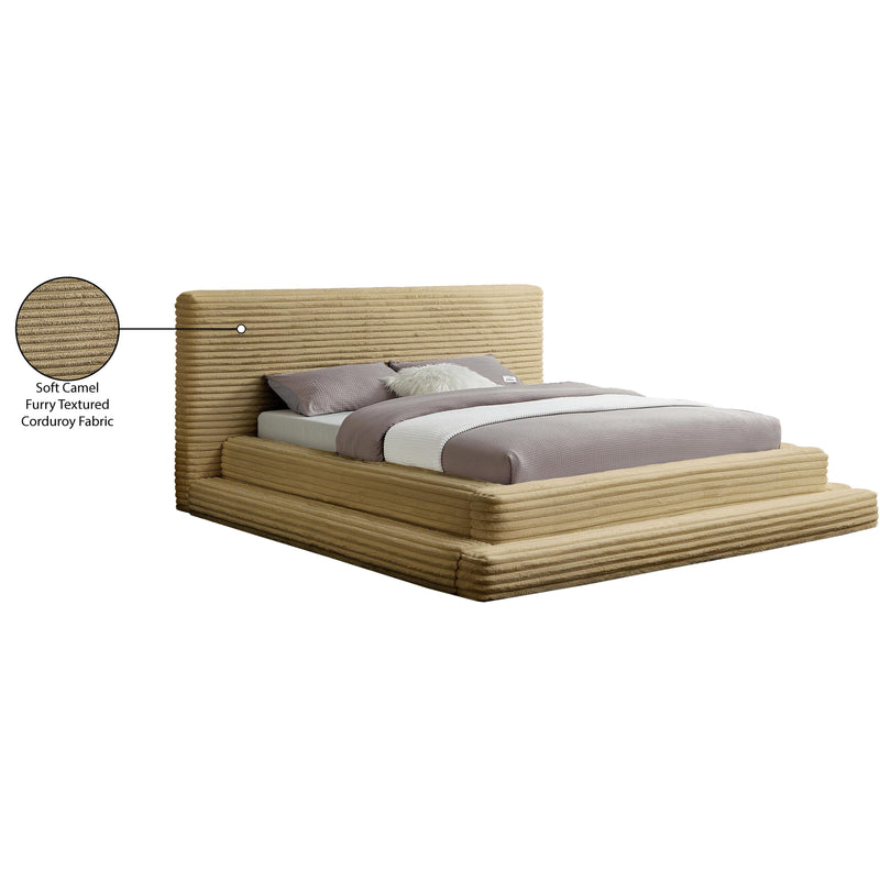 Meridian Drew Camel Corduroy Fabric Full Bed (3 Boxes) IMAGE 8