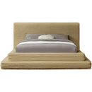 Meridian Drew Camel Corduroy Fabric King Bed (3 Boxes) IMAGE 3