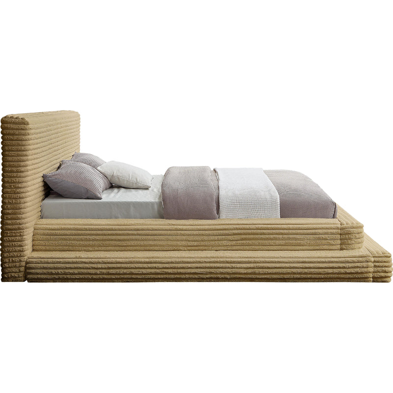 Meridian Drew Camel Corduroy Fabric King Bed (3 Boxes) IMAGE 4