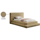 Meridian Drew Camel Corduroy Fabric Twin Bed (3 Boxes) IMAGE 8