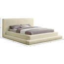 Meridian Drew Cream Corduroy Fabric King Bed (3 Boxes) IMAGE 7