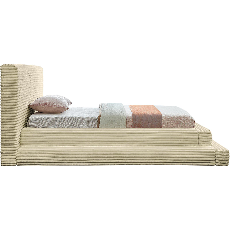 Meridian Drew Cream Corduroy Fabric Twin Bed (3 Boxes) IMAGE 4