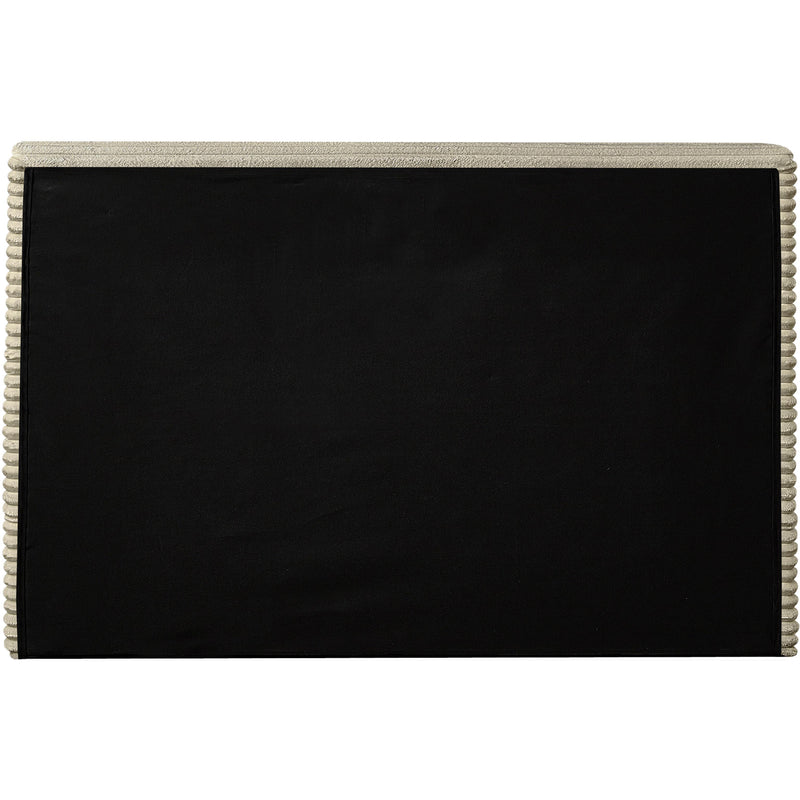 Meridian Drew Cream Corduroy Fabric Twin Bed (3 Boxes) IMAGE 5