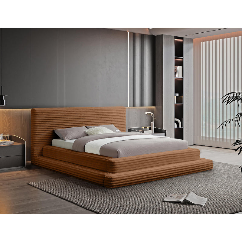 Meridian Drew Saddle Corduroy Fabric Full Bed (3 Boxes) IMAGE 2