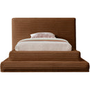 Meridian Drew Saddle Corduroy Fabric Twin Bed (3 Boxes) IMAGE 3