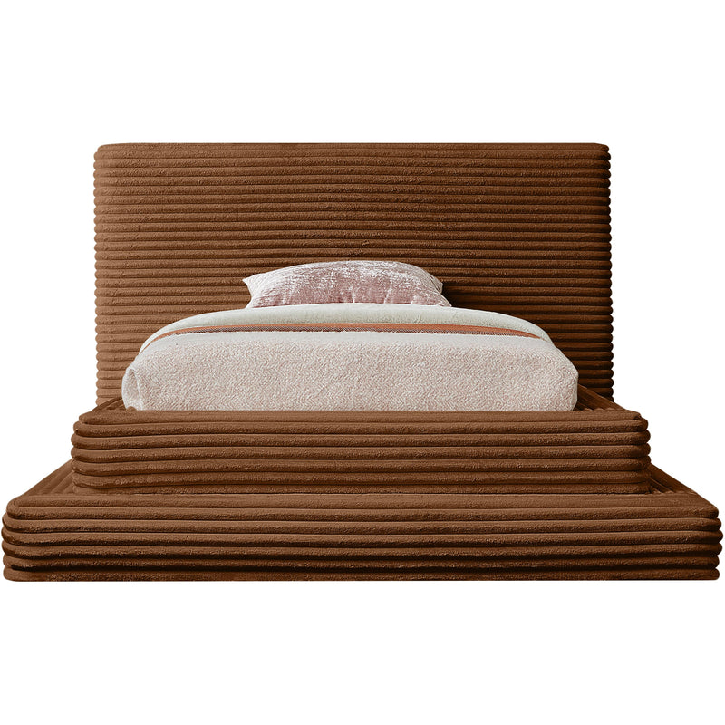 Meridian Drew Saddle Corduroy Fabric Twin Bed (3 Boxes) IMAGE 3