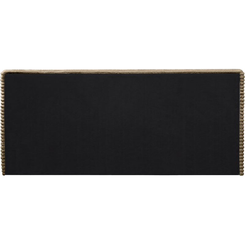 Meridian Drew Taupe Corduroy Fabric King Bed (3 Boxes) IMAGE 5