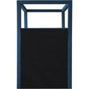 Meridian Emerson Navy Linen Textured Fabric Twin Bed (3 Boxes) IMAGE 6