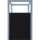 Meridian Emerson Sky Blue Linen Textured Fabric Twin Bed (3 Boxes) IMAGE 6